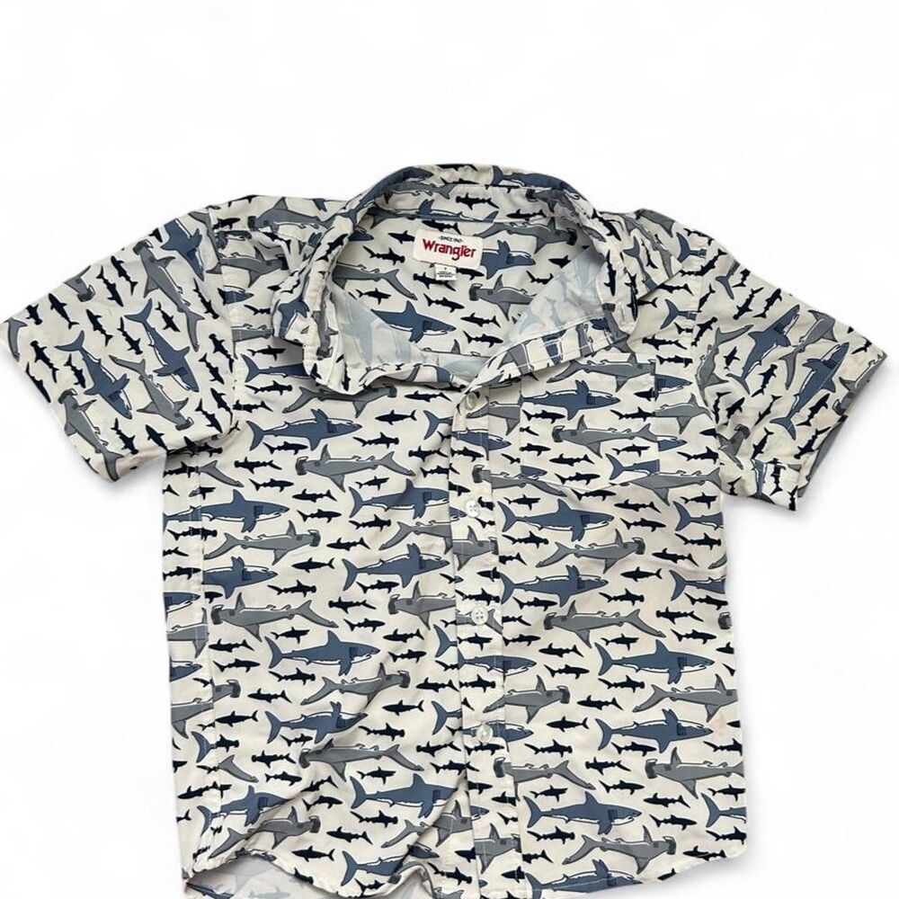 Wrangler Shark Boy's Top - Size 7
